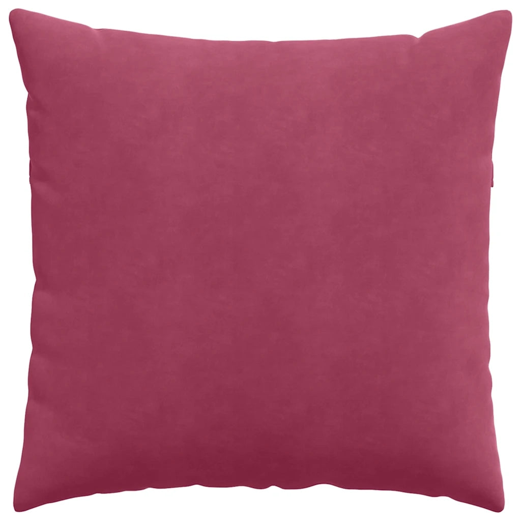 Cuscini da Divano 2 pcs Rosso Vino 60 x 60 cm Tessuto in Cords 42014019