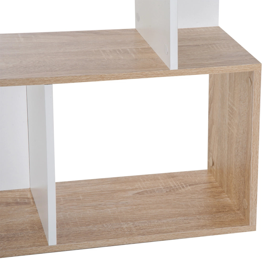 Libreria di Design Scaffale Ufficio Legno Moderna 4 Ripiani 60¡Á24¡Á148cm
