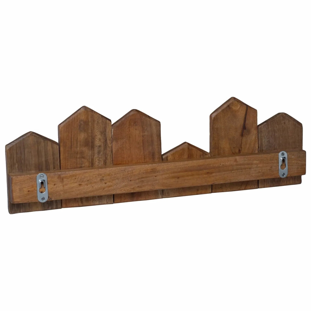 Gruccia Marrone 48 x 8 x 15 cm Legno di Mogano Massello 42012356