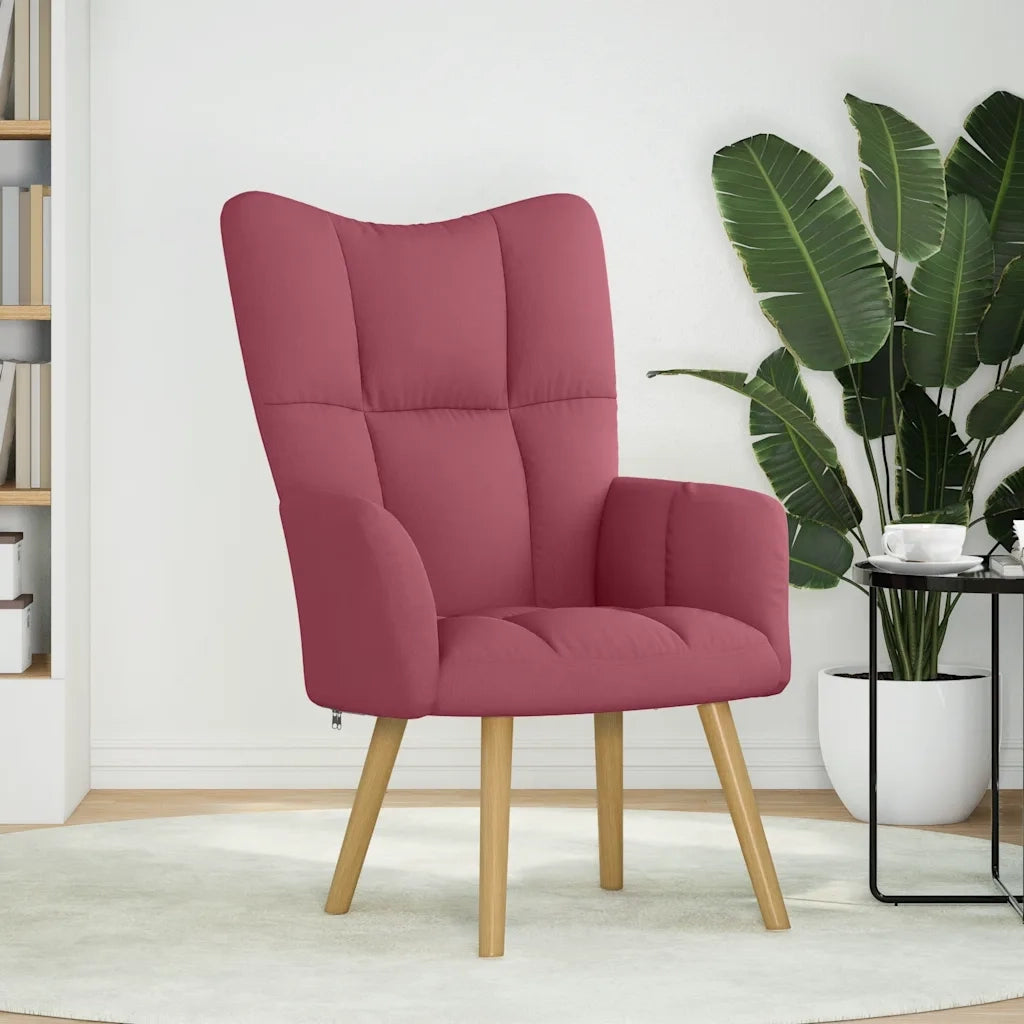 Sedia Relax Rosso Vino in Tessuto 4016770