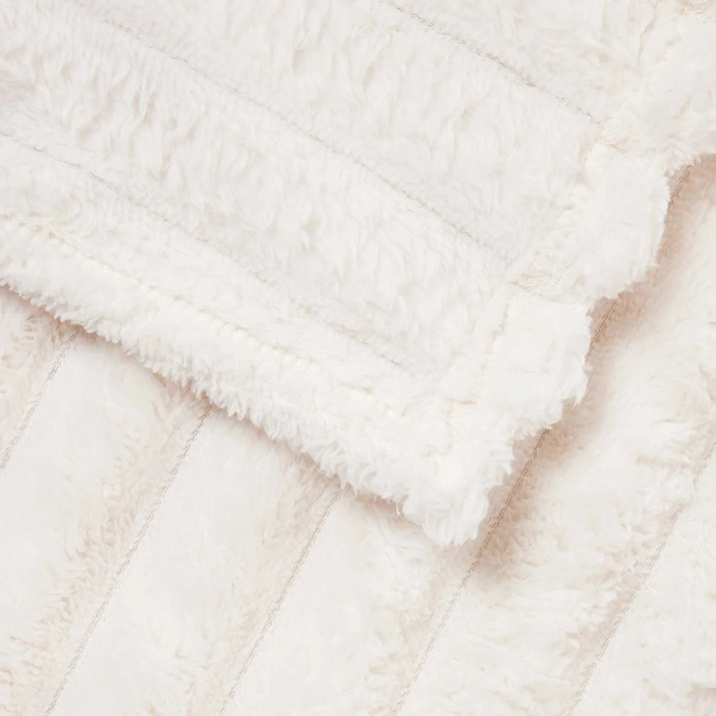 Coperte da Pile 6 pz Crema 240 x 220 cm Panno