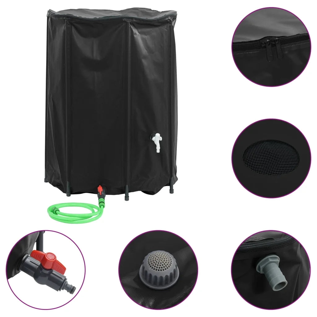 Serbatoio Acqua con Rubinetto Pieghevole 1350 L in PVCcod mxl 91027