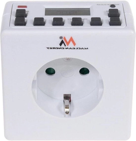 Timer digitale per interruttore - settimaniere 7 giorni - timer a commutatore 16 A - 10 programmi - 3600 W nero