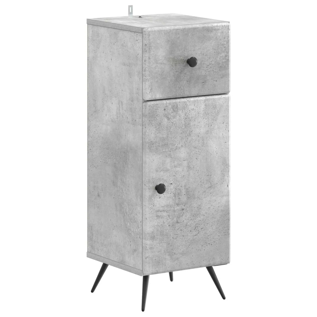 Set di Armadi da Bagno da 2 Pezzi BREDA Grigio Cemento 3417723