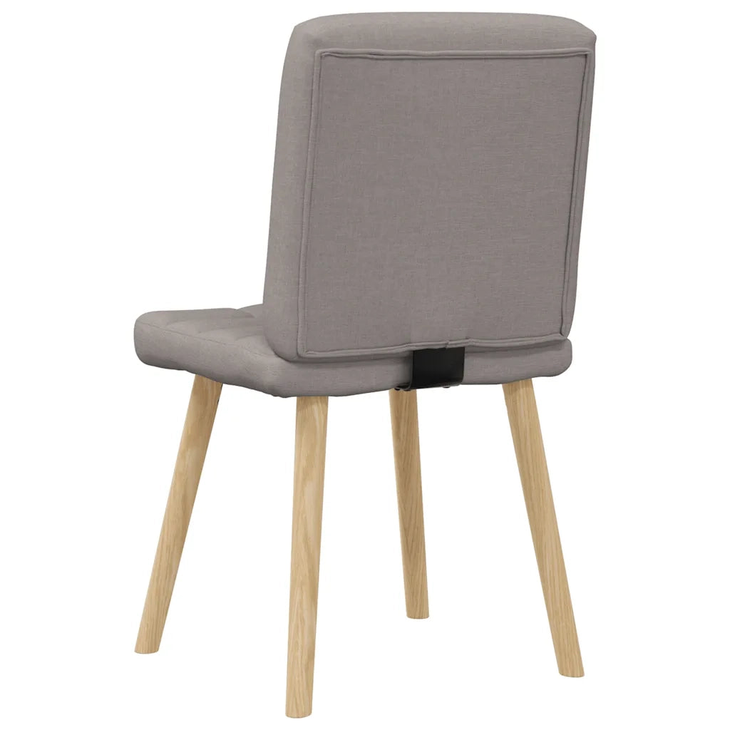 Sedie da Pranzo 2 pz Tortora in Tessuto 4101097