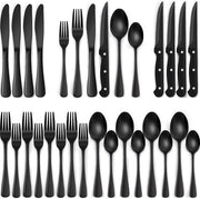 Set da Cucina da 24 pezzi in Acciaio Inox con Coltelli per Steak - Completo per 4 Persone