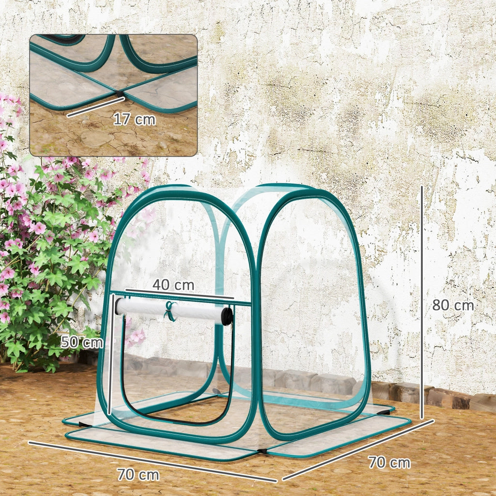 Mini Serra Pop Up ¨C Minimal ¨C Plastica Trasparente 70x70x80 cm