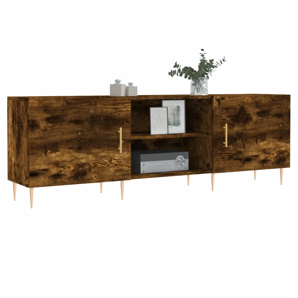 Mobile TV | Armadietto TV | Mobile Porta TV Rovere Fumo 150x30x50 cm in Legno Multistrato