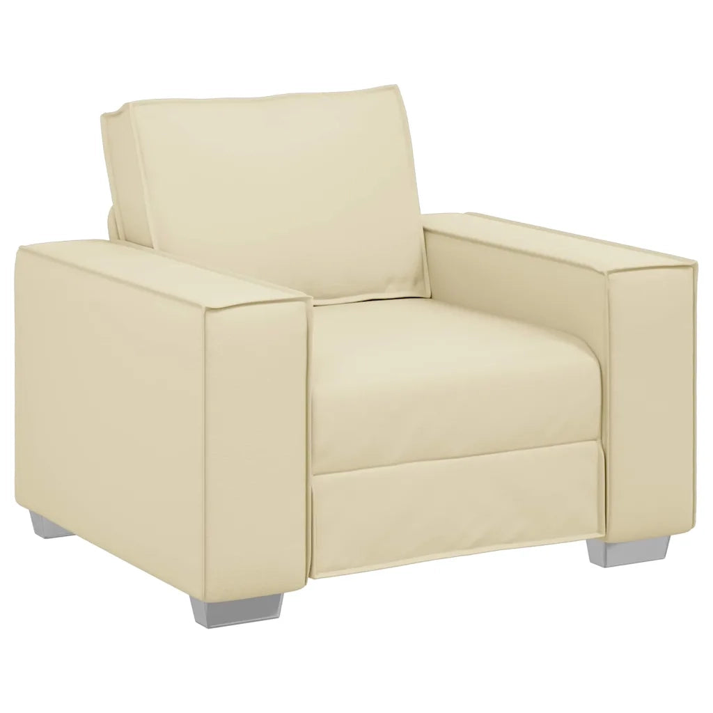 Divano-Sofa-Divanetto Crema 99 x 78 x 84 cm Tessuto