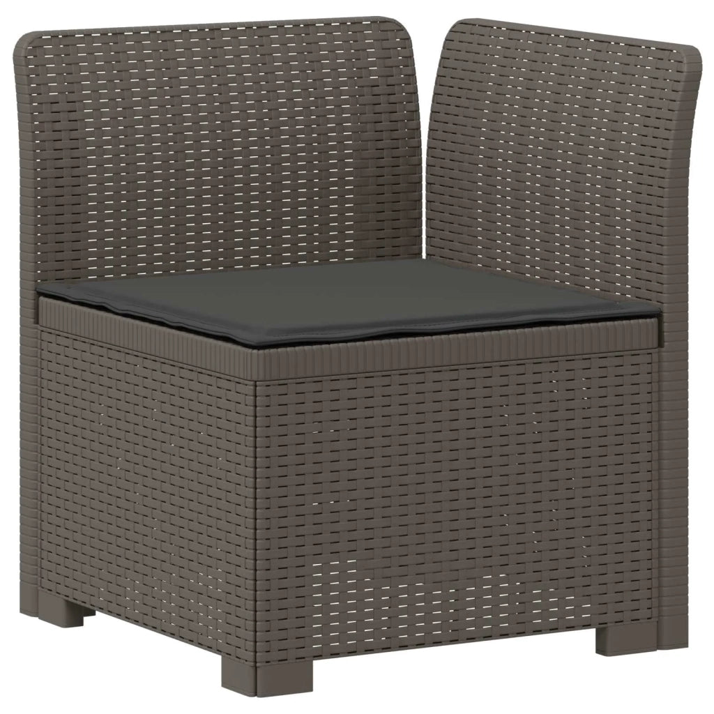 Divano da Giardino 6 Posti con Cuscini Aspetto Rattan PP 3444119