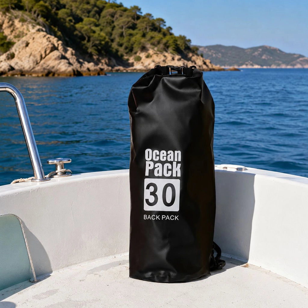 Semitame, Borsa Impermeabile Capacità 30 lt, Nero