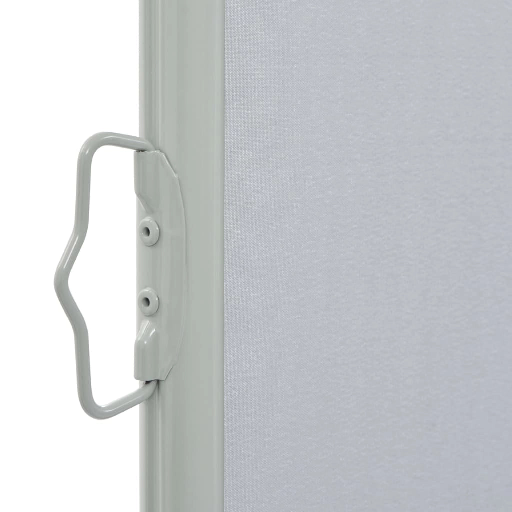 Tenda da sole laterale retrattile/schermo privacy per patio giardino terrazza balcone 100 x 300 cm grigio 02_0007178