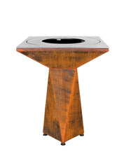 Braciere da giardino, Barbecue con griglia in acciaio - G1 Basic corten