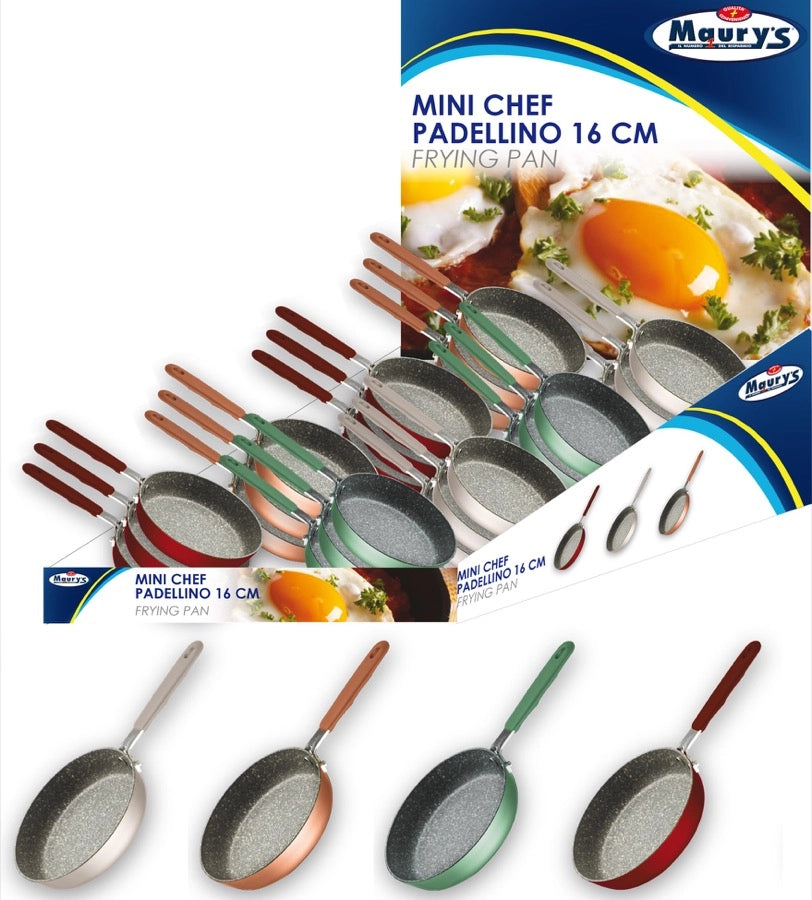 MAURY'S MINI CHEF PADELLA 16 CM COLORI ASSORTITI