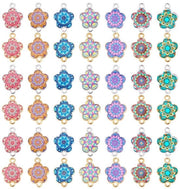 Set di 56 Bicchieri in Emaille con 14 Colori per Creare Gioielli