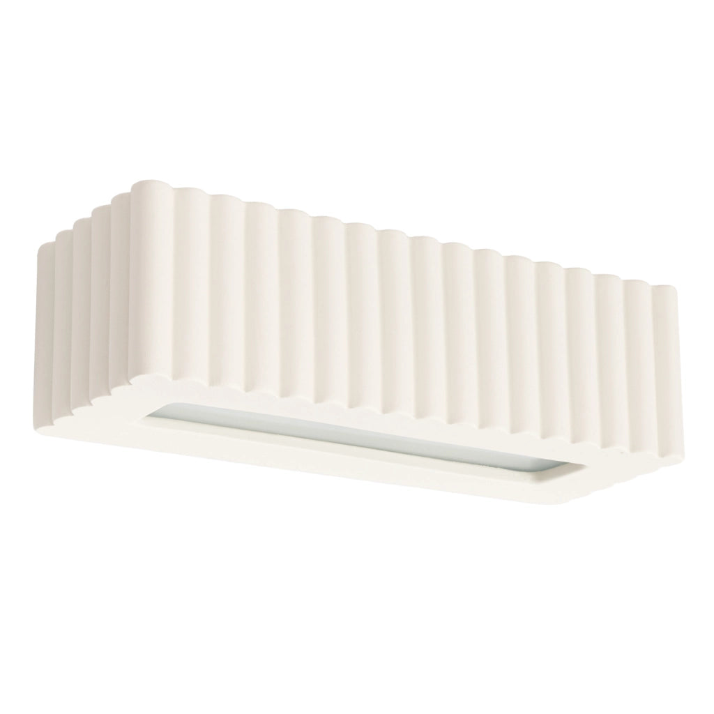Lampada da parete in ceramica RIGATA beige