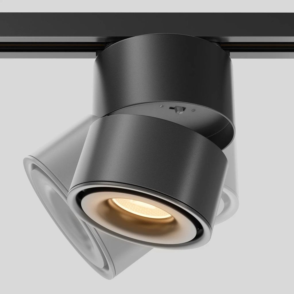 Maytoni Faretto da Binario Unity Yin 1 luce LED integrato nero alluminio