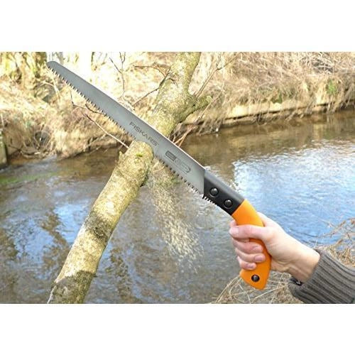 Fiskars 1001620 SW84 Seghetto a Lama Fissa 33 cm capacita' taglio 150 mm impugnatura SoftGrip con fodero colore Nero