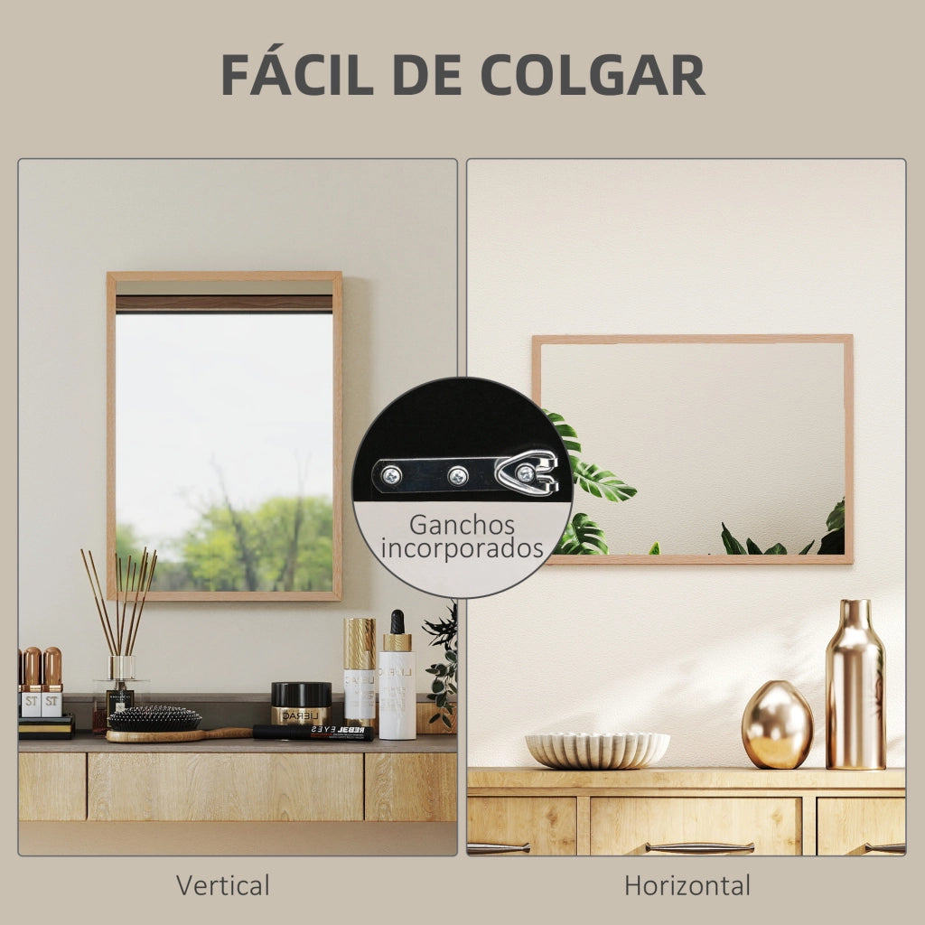 Specchio da Parete 50x70 ¨C Minimal ¨C Naturale