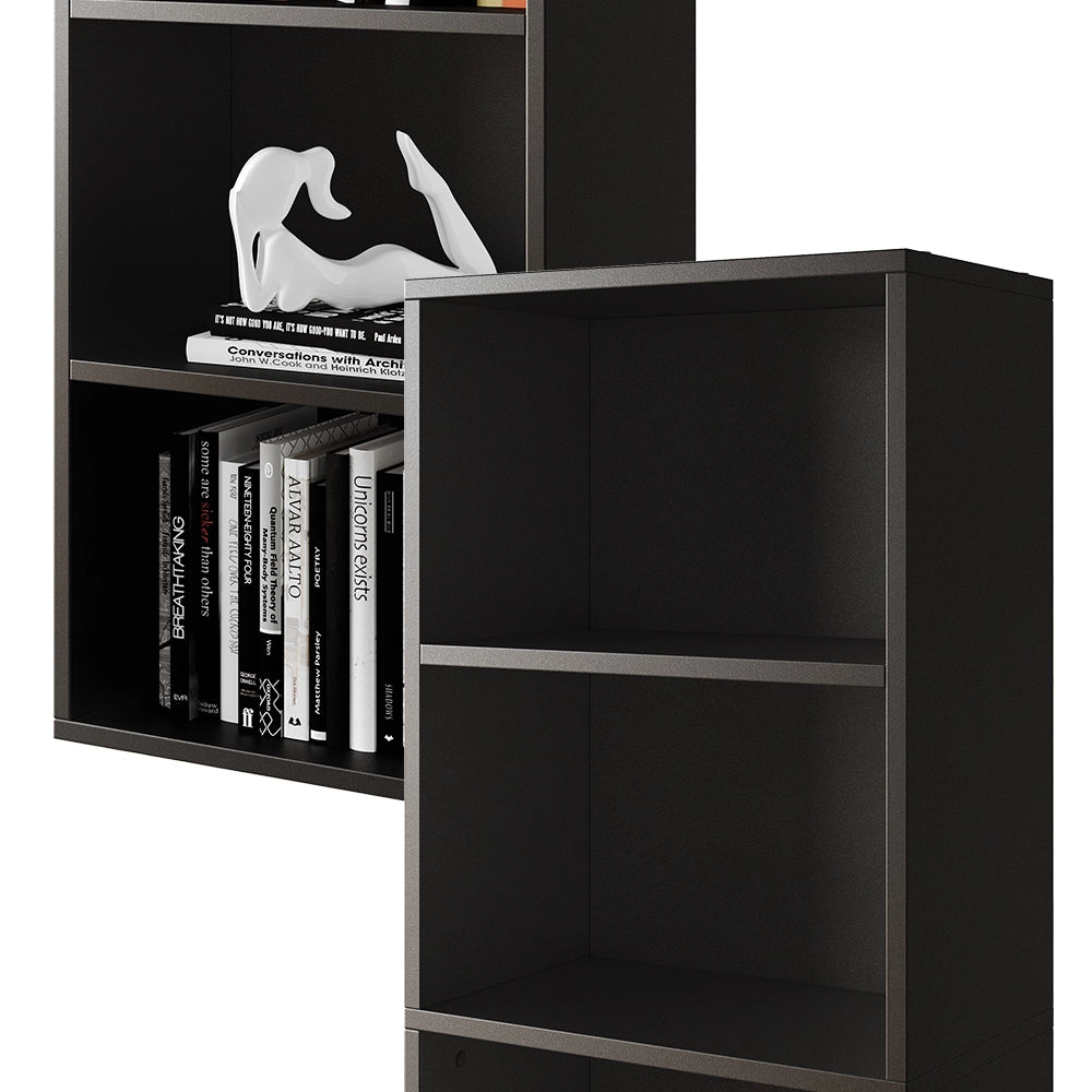 Vicco Libreria Nero 40 x 132 cm con 5 scomparti