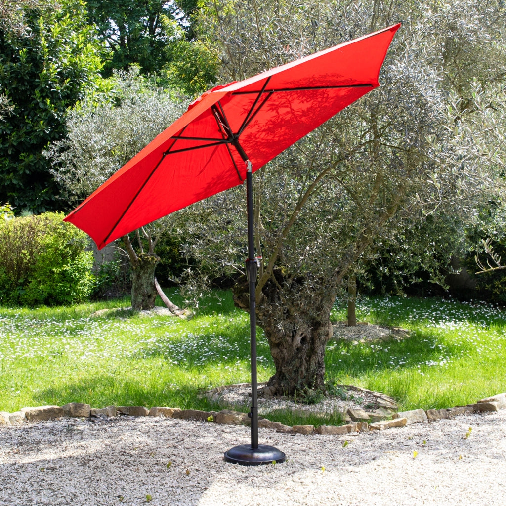 HAPUNAOmbrellone rotondo diritto diametro 2,70m rosso