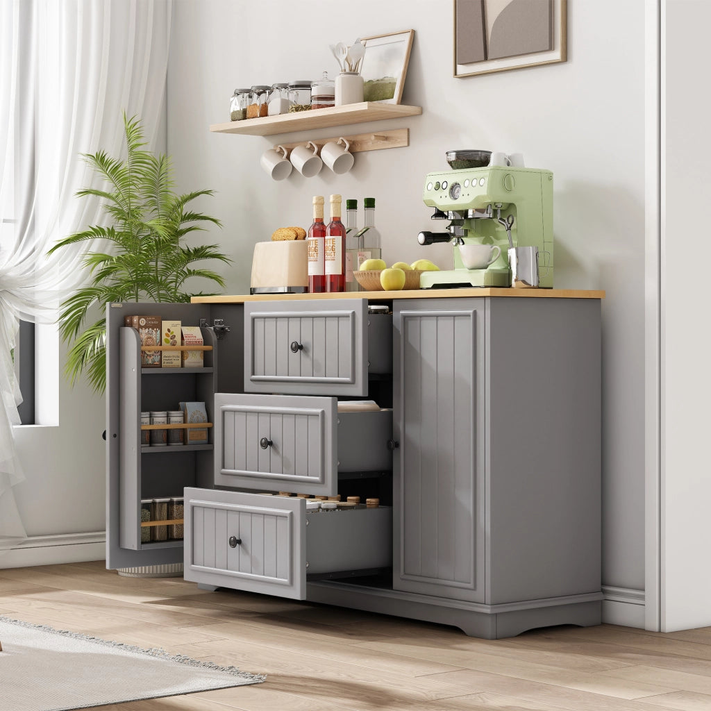 Credenza con Cassetti e Ante ¨C Xylo ¨C Grigio