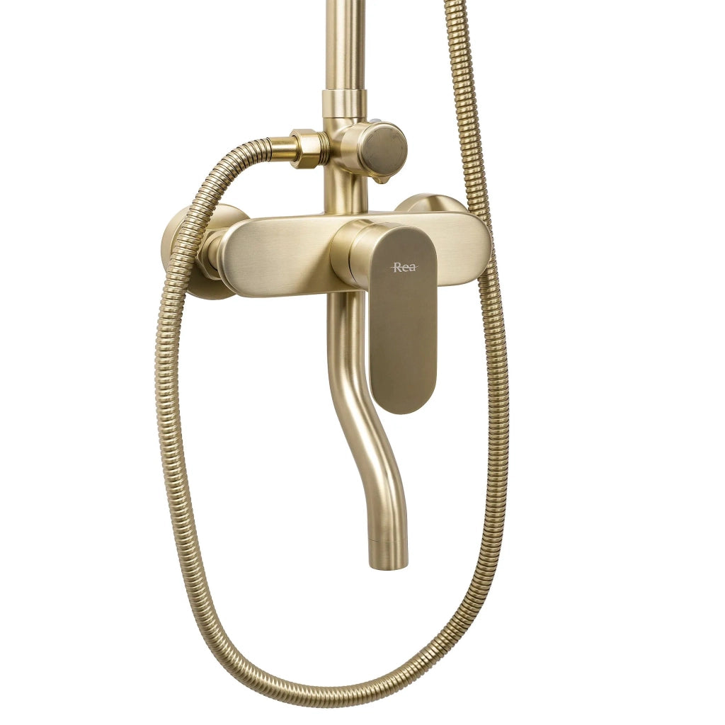Set Doccia Rea Drop Brush Gold
