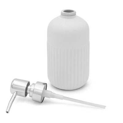 Dispenser sapone da appoggio bianco in ceramica Cup