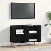 Mobile TV 69,5 x 30 x 50 cm Rovere Nero Legno ingegnerizzato 862583