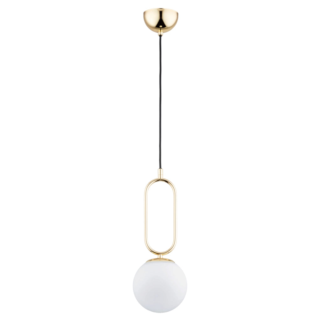 Lampada a sospensione Alfa VAVIL ottone nero sfera E14