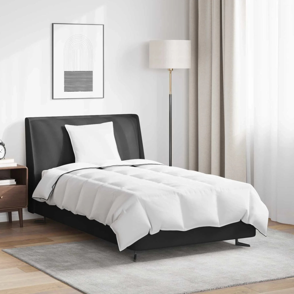 Piumone | Duvet Invernale con cuscino 2 pz Bianco Piuma d'anatra