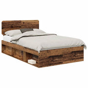 Letto matrimoniale | Letto per adulti | Struttura del letto Legno vecchio 120 x 200 cm Pino massello