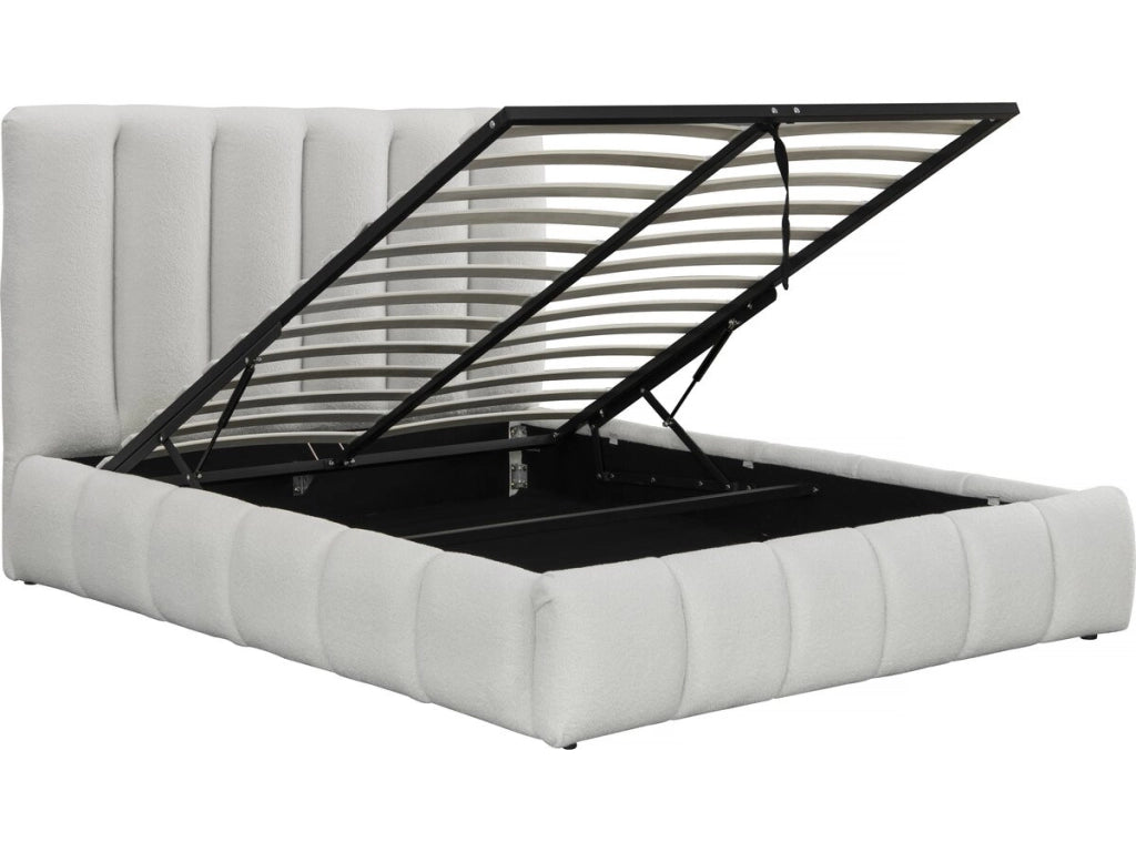 Letto con cassettone "Annie" - 140 x 190 cm - Bianco