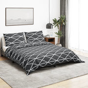 Set Copripiumino Grigio 140x200 cm in Cotone 136049
