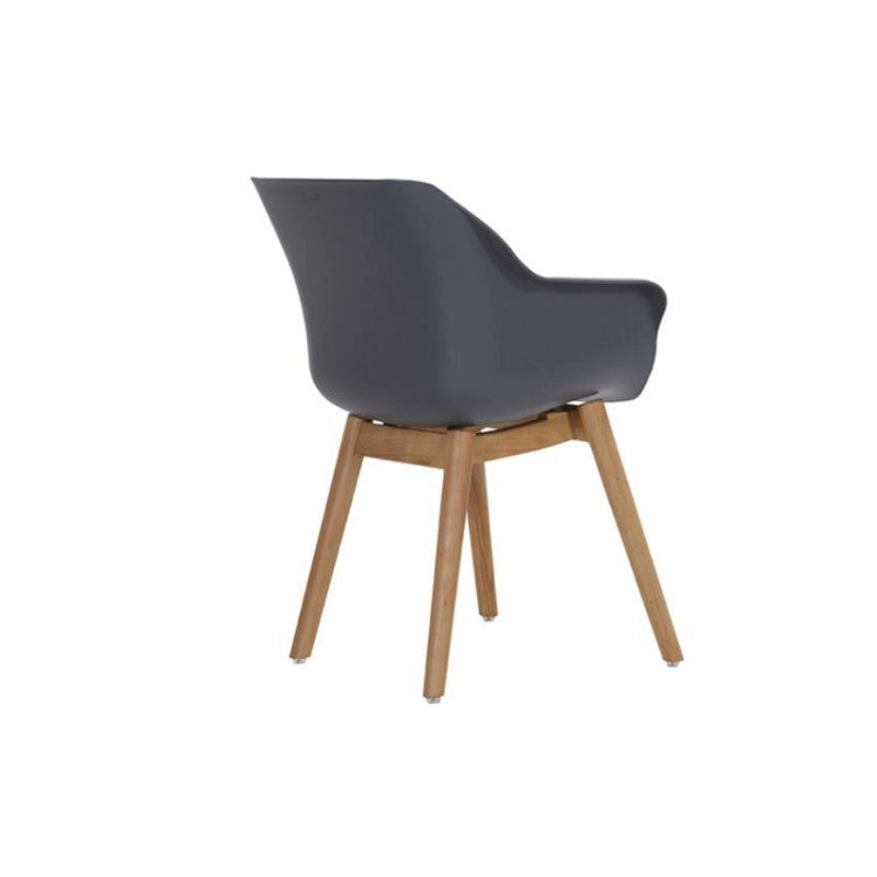 Set di 2 Sedie SOPHIE Teak Armchair HARTMAN - Antracite