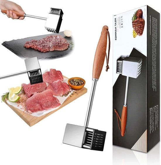Hamer a stecchi doppio taglio - ideale per la macellazione del carne - argento