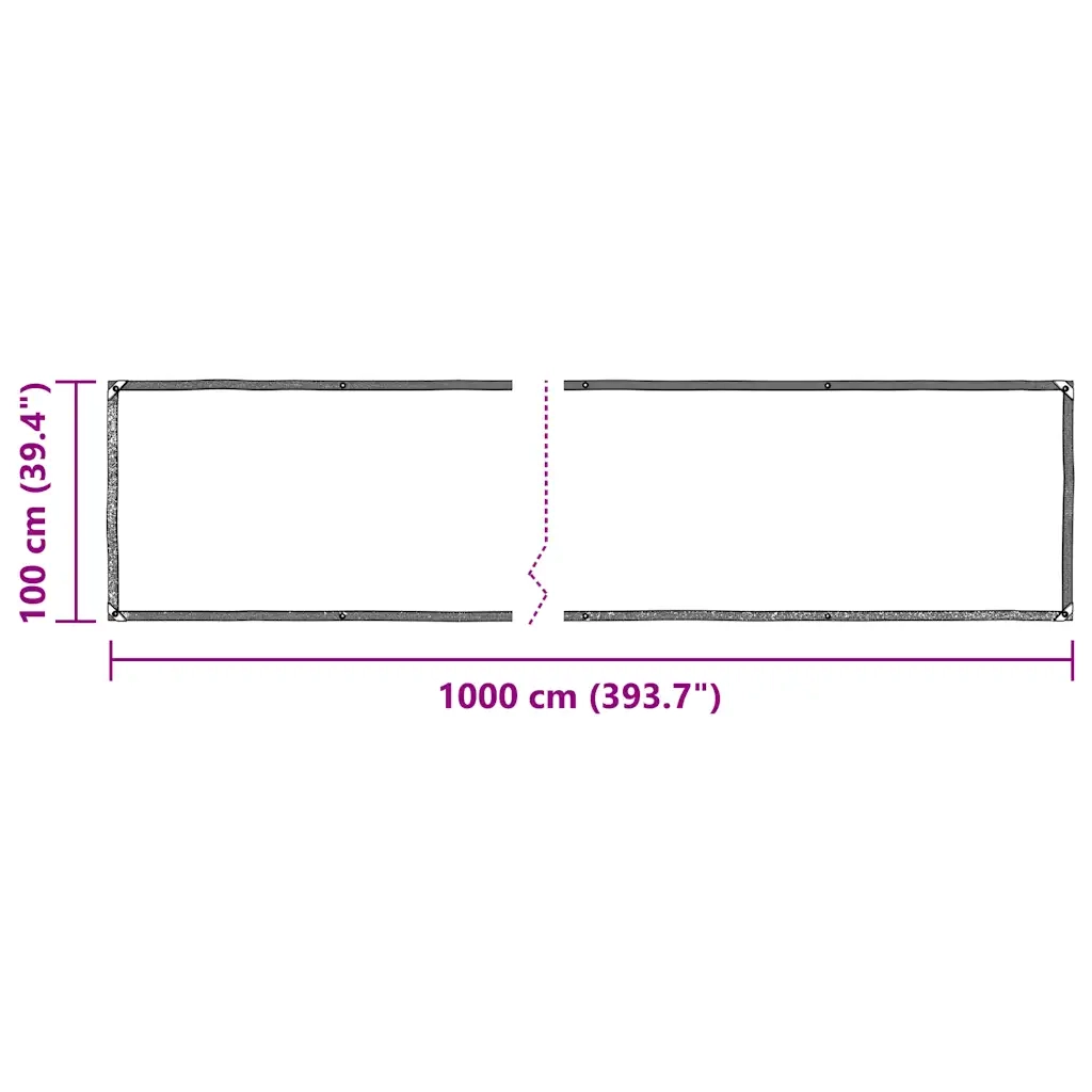 Telone Trasparente con Occhielli 1x10 m in Polietilene 4018545