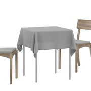 Tovaglia da Tavolo Quadrato Grigio Chiaro 90 x 90 cm Poliestere 42039814