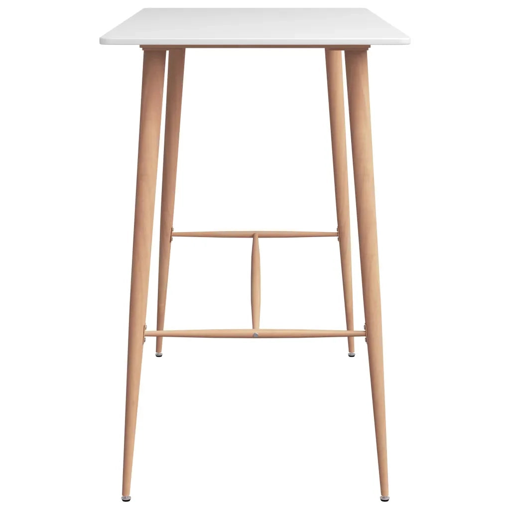 Set da Bar 5 pz Bianco e Grigio 3057439
