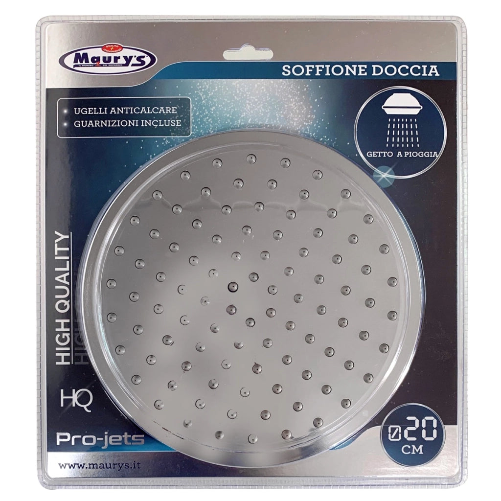 MAURY'S SOFFIONE PER DOCCIA A PIOGGIA CROMATO 20 CM