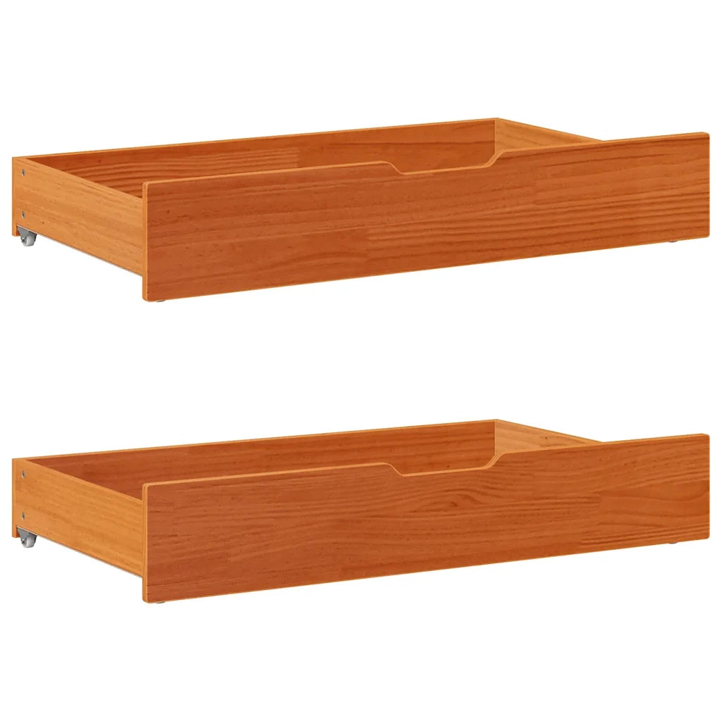 Letto senza Materasso-Struttura Letto Marrone Cera 120x200 cm in Legno di Pino 329658