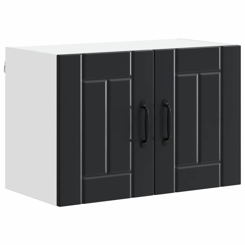 Pensile da cucina | Armadietto a muro LUCCA 2 pz Nero 60 x 31 x 40 cm