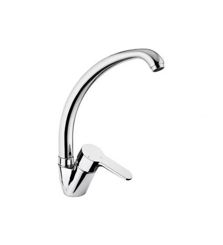 Rubinetto lavello con bocca alta, risparmio energetico e idrico - serie winner eco