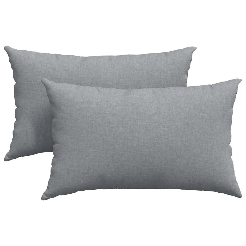 Cuscini da Divano 2 pcs Grigio chiaro 50 x 30 cm Tessuto 42013610