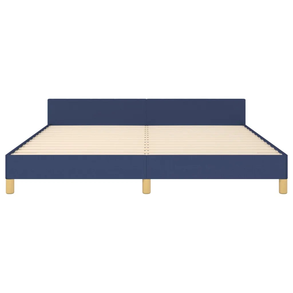 Giroletto senza Materasso Blu 160x200 cm in Tessuto