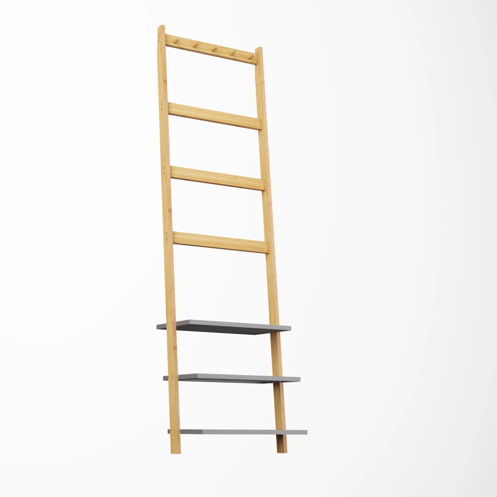 Appendiabiti e Scarpiera in Bamb¨´ ¨C MINIMAL ¨C Naturale e Antracite