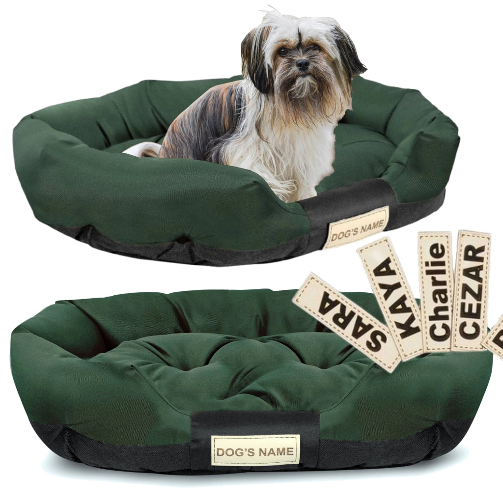 AIO FACTORY XXL Letto per cani 130x105 cm Personalizzabile Impermeabile Verde