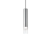 Sospensione Moderna Look Vetro Trasparente 1 Luce Gu10 7W 3000K Luce Calda