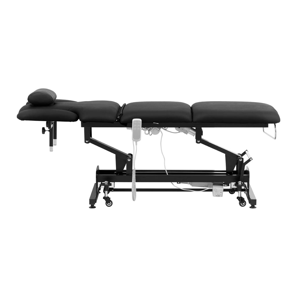 Lettino da massaggio elettrico professionale lettino da massaggio lettino per trattamenti di fisioterapia 2 motori 200 kg nero 14_0007755