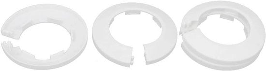 Set di 4 Tubi Bianchi per Decorazione e Stoccaggio di Parete